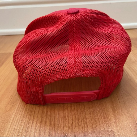 Bass Pro Shops Men’s Distressed Logo Red Snap Back Hat - Picture 5 of 11